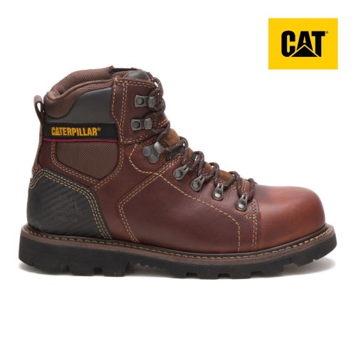 Caterpillar Alaska 2.0 Steel Toe Miesten Turvakengät TummanRuskea (NWPQG)